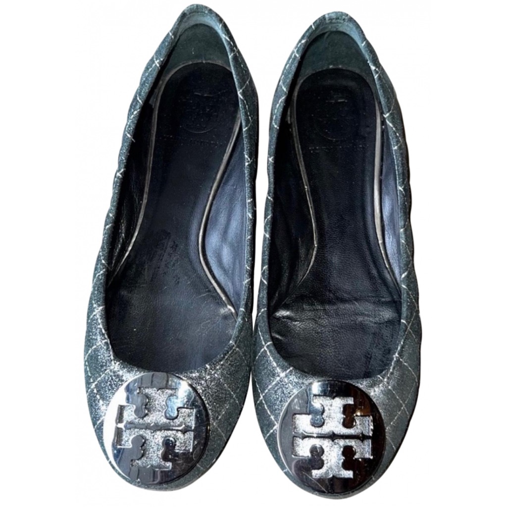 Tory Burch Quilted Suede Ballet Flats Size 6